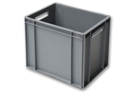 Eurobehälter geschlossen stapelbar 30 l 400x300x325mm Rotomshop de