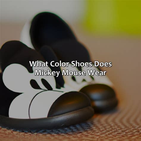 What Color Shoes Does Mickey Mouse Wear