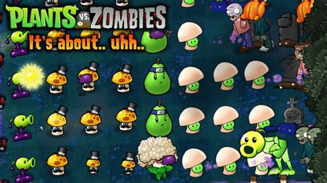 Plants Vs Zombies It S About Uhh Adventure Night Walkthrough