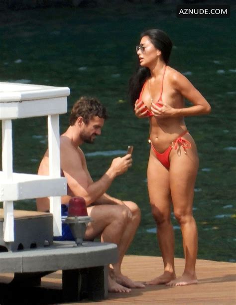 Nicole Scherzinger Sexy Seen In A Red Bikini While On Vacation In Italy AZNude