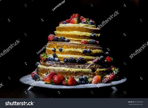 Naked Cake Strawberry Stock Photo Edit Now Shutterstock