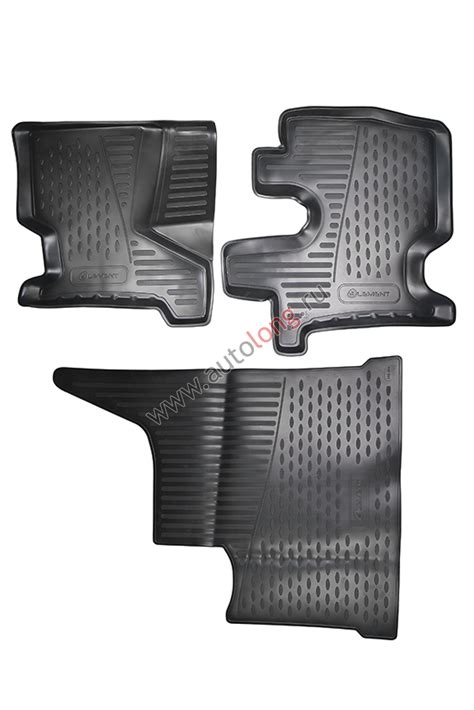 Коврики 3D в салон для грузовика КАМАЗ 5490 (3 шт) полиуретан купить по ...