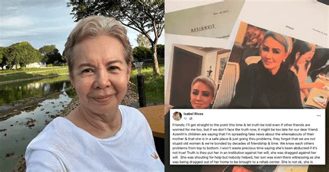 Isabel Rivas Calls For Help To Rescue Fellow Veteran Actress Azenith