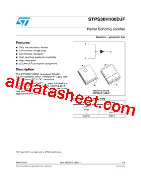 Stps H Djf Tr Pdf Stmicroelectronics