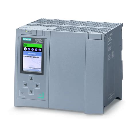 SIEMENS SIMATIC S7-1500 MANUAL Pdf Download | ManualsLib