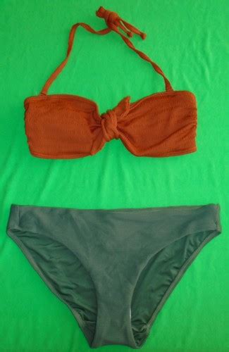 Next Bandeau Bikini Brown Halter Top Size Khaki Briefs Size New Tags BNWT EBay