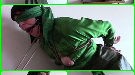 My Amateur Bondage March Tied In Green Bondageangel