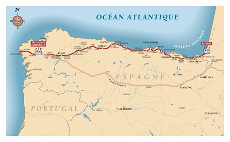 Compostelle en poche Chemin Côtier Camino del Norte Fédération