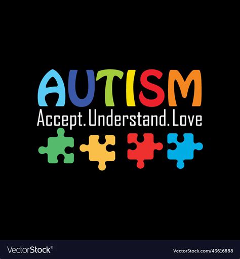 Autism T Shirt Design Royalty Free Vector Image