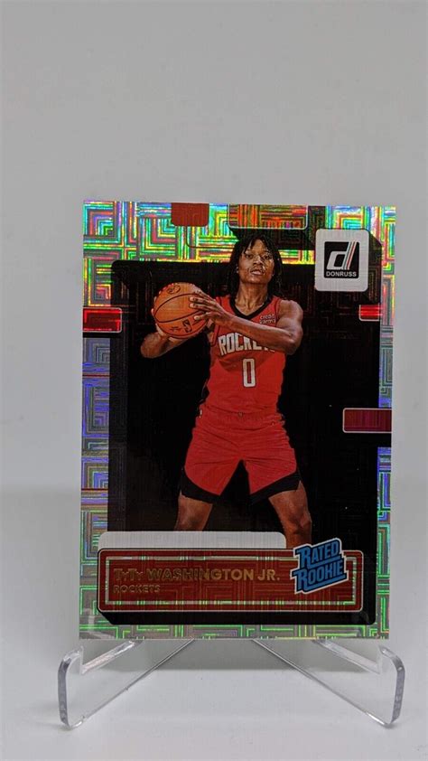 Panini Nba Donruss Choice Tyty Washington Jr Rookie Rc Ebay