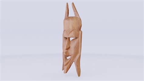 African Mask 02 Hypoly 3d Model Turbosquid 1708499