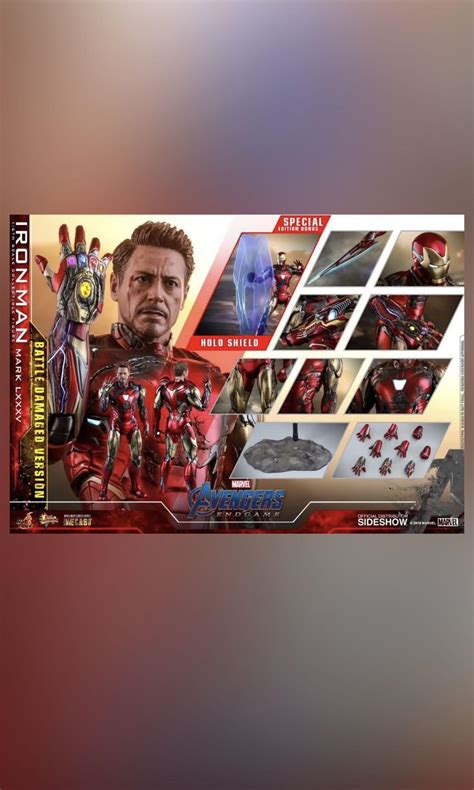 Hot Toys Iron Man Mark Battle Damaged Special Edition Hobbies Toys Toys Games On Carousell