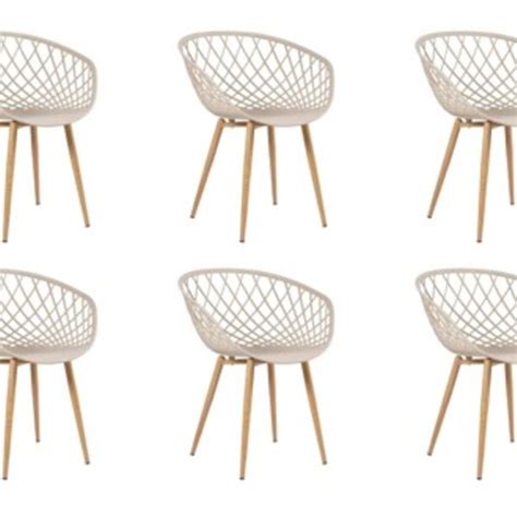 Kit Cadeira Poltrona Clarice Sidera Nude Sala De Jantar Nude Leroy Merlin