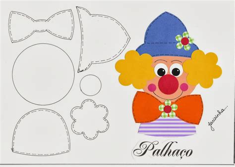 Molde De Palhaço Grande Para Imprimir