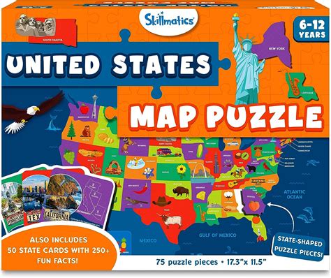 Skillmatics US Map Puzzle - Educational Toy with 250 Philippines | Ubuy