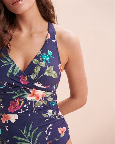 Floral Fantasy Louise Wrap Tankini Top Bikini Village