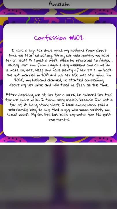 Some Sex Confession Stories Online Thats Will Shock You Romance Nigeria