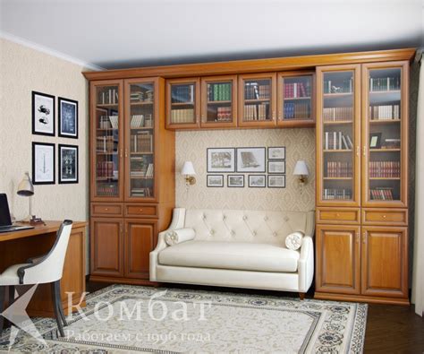 Книжный шкаф в нише - 86 фото