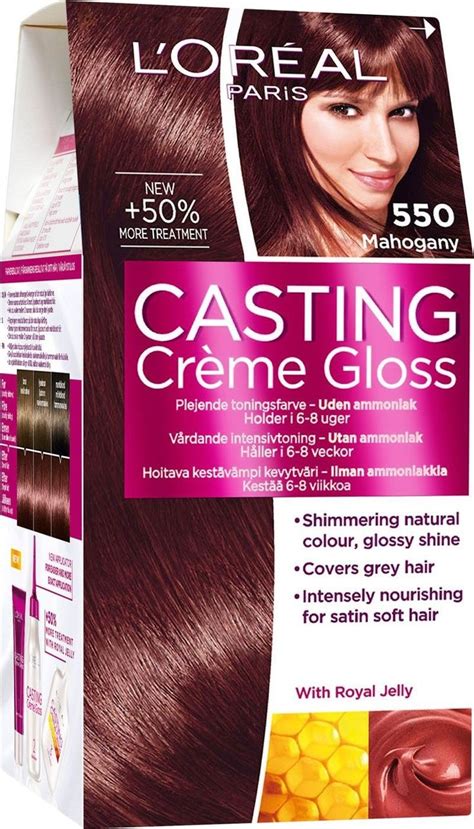 Loréal Casting Crčme Gloss 550 Mahogany Permanent Hair Dye No Ammonia Ansiktspleie Hårfarge