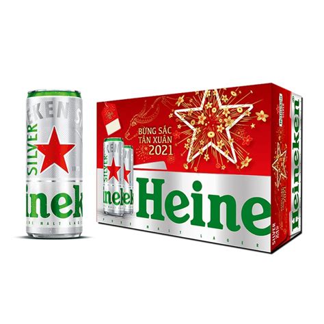 Th Ng Lon Bia Heineken Ml B Ch H A Xanh Topz Eduvn