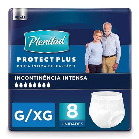 Fralda Geri Trica Adulto Plenitud Protect Plus G Xg Unids Em Promo O