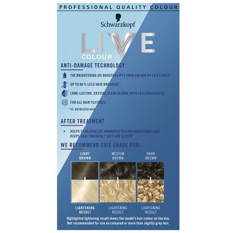 Buy Schwarzkopf Live Colour Permanent Intense Bleach Max Blonde 00B Online At Chemist Warehouse