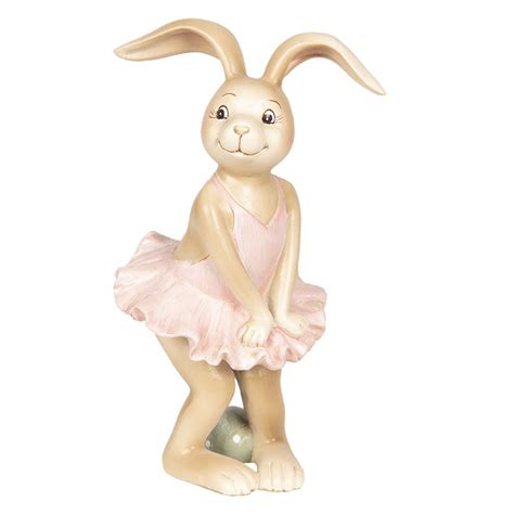 Pr Figurine Lapin X X Cm Marron Polyr Sine Accessoires De Maison