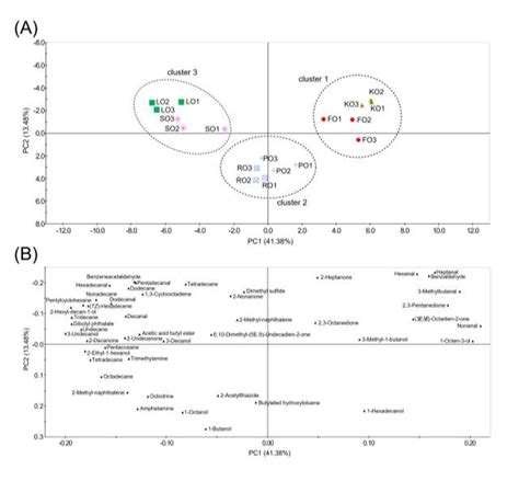 Fig 1 Principal Component Analysis Pca Score Plot A And Loading