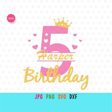 birthday girl svg  cricut split birthday prints  etsy