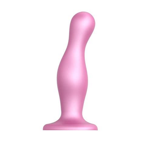 Strap On Me Curvy Plug Et Dildo Ventouse Anal Et Vaginal Pink Plaisir