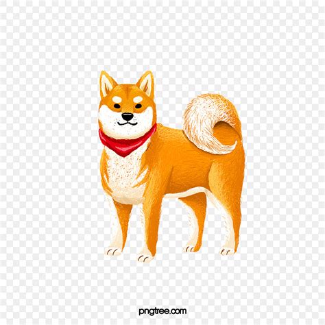 shiba inu hd transparent cartoon yellow shiba inu illustration