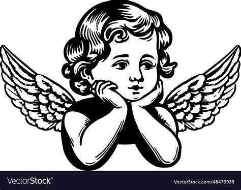 Angel Cupid Svg Royalty Free Vector Image Vectorstock