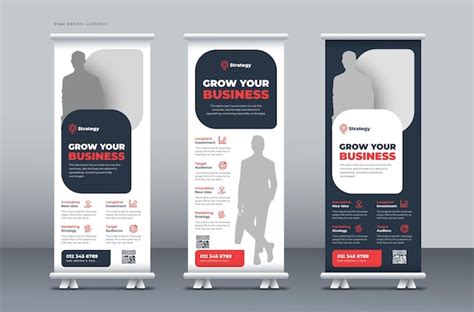 Premium Vector Corporate Business Roll Up Banner Marketing Agency