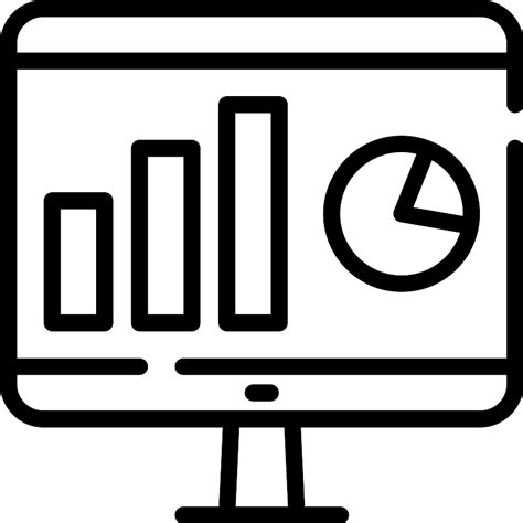 Monitor Graph Vector Svg Icon Svg Repo