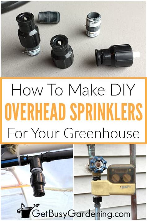 Diy Greenhouse Irrigation System For Overhead Sprinklers