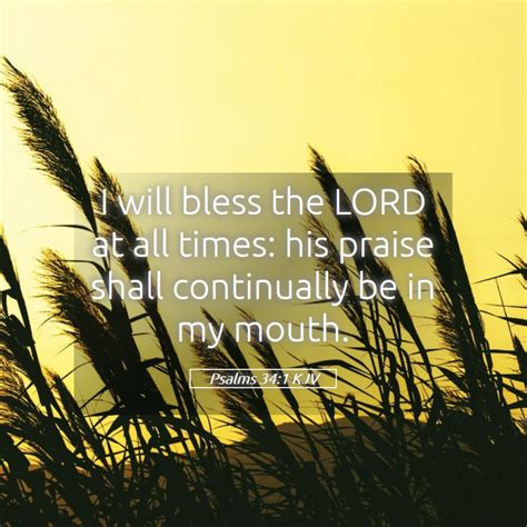 Psalms 34 1 Kjv Bible Verse Images