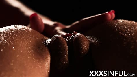 Lustful Lesbian Babe Fingers And Licks Pussy Very Slowly