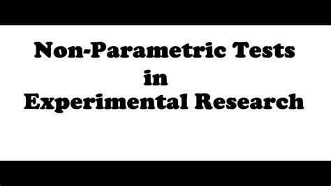 Non Parametric Tests In Experimental Research Part Mcnemar Test And