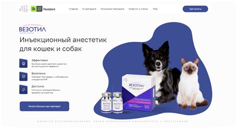Инъекционный анестетик для кошек и собак - Везотил