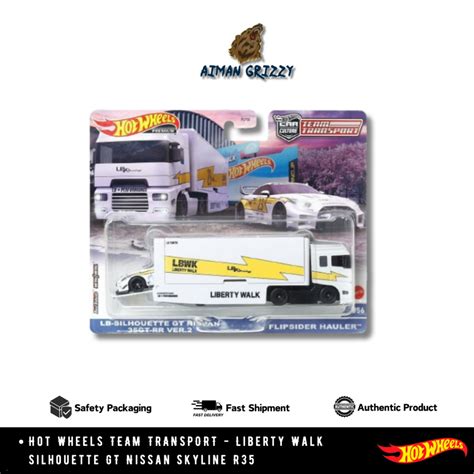 Hot Wheels Team Transport Lbwk Nissan R Gtr Shopee Malaysia