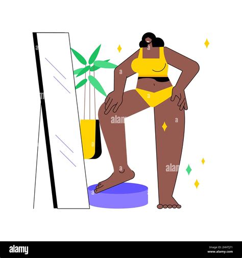 Body Positive Abstract Concept Vector Illustration Positive Body Image