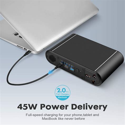 Ac Laptop Power Bank Pd 45wqc 30 External Battery Pack And 30000mah