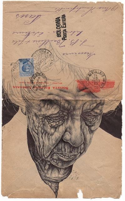 Bic Biro Drawing On Envelope By Mark Powell Bic Biro Drawings