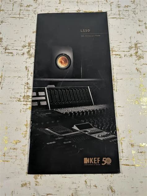 Ls Kef Th Anniversary Model Audiophile Dealer Brochure Manual Ad