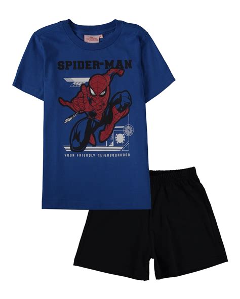 Riachuelo Pijama Infantil Curto Homem Aranha Azul