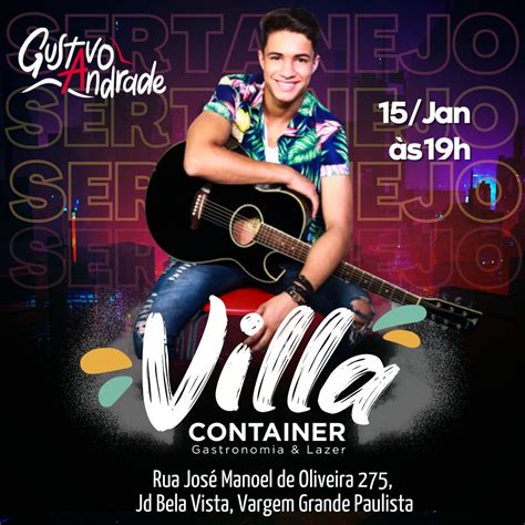 15012022 Sertanejo Com Gustavo Andrade Villa Container