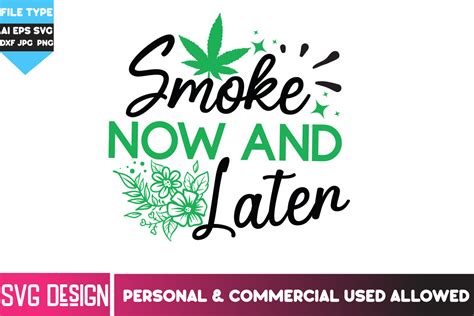 Smoke Now And Later SVG Design Graphic By Ranacreative51 Creative Fabrica