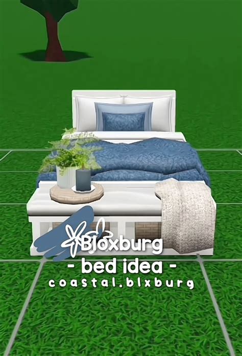 Bloxburg Bed Inspo 🐚 Small House Layout Blocksburg Room Ideas