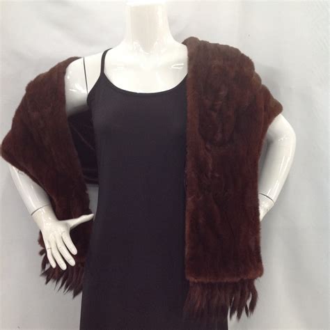 Fur Stole Dark Brown Costume Wonderland
