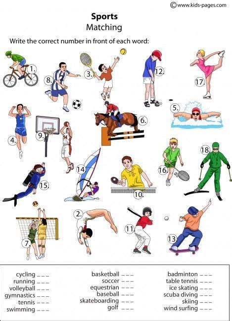 Atividades Fisicas Em Ingles - 9 ideias de SPORTS | aulas de inglês, ingles para criancas, atividades ...